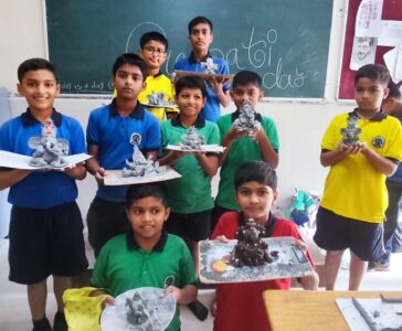 Ganpati idol making
