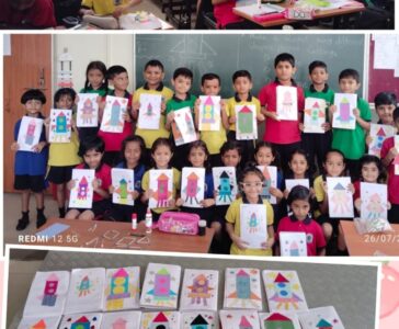 Rocket making Activity with Shapes