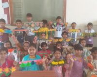 Diwali celebration -Toran making