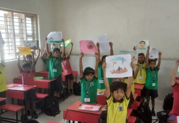 Drawing activity volunteer award