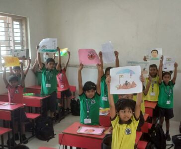 Drawing activity volunteer award