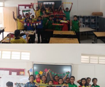 Ganesh festival toran and clay jewelry making activity