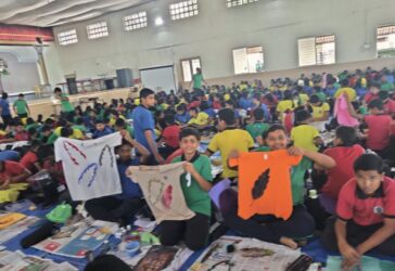 “BAGLESS DAY ACTIVITY : BLOCK PAINTING ON T SHIRT