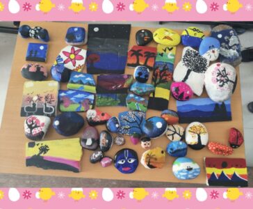 Stone Painting : Bag less Day Activity