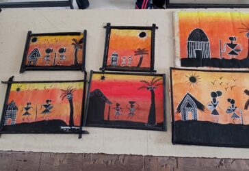 “BAGLESS DAY ” ACTIVITY : WARLI PAINTING