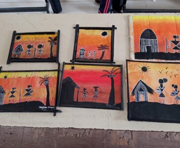 “BAGLESS DAY ” ACTIVITY : WARLI PAINTING