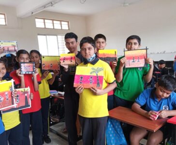 “BAGLESS DAY ” ACTIVITY : WARLI PAINTING